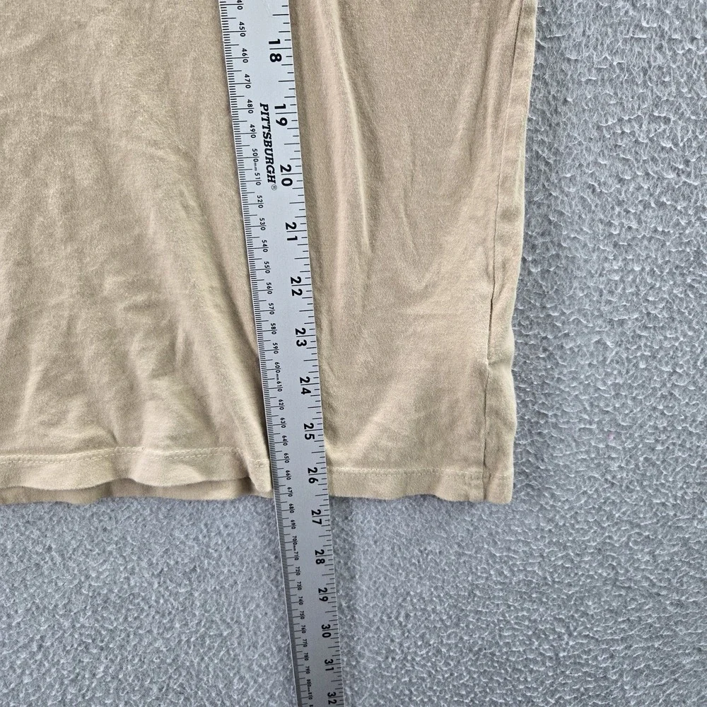 The North‎ Face Men Shirt L Tan Graphic Donkey Print Short Sleeve Logo